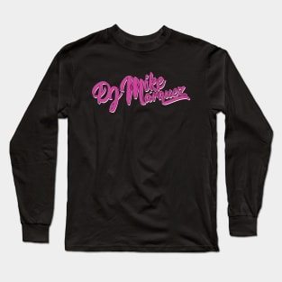 Pink and White Mike Marquez Long Sleeve T-Shirt